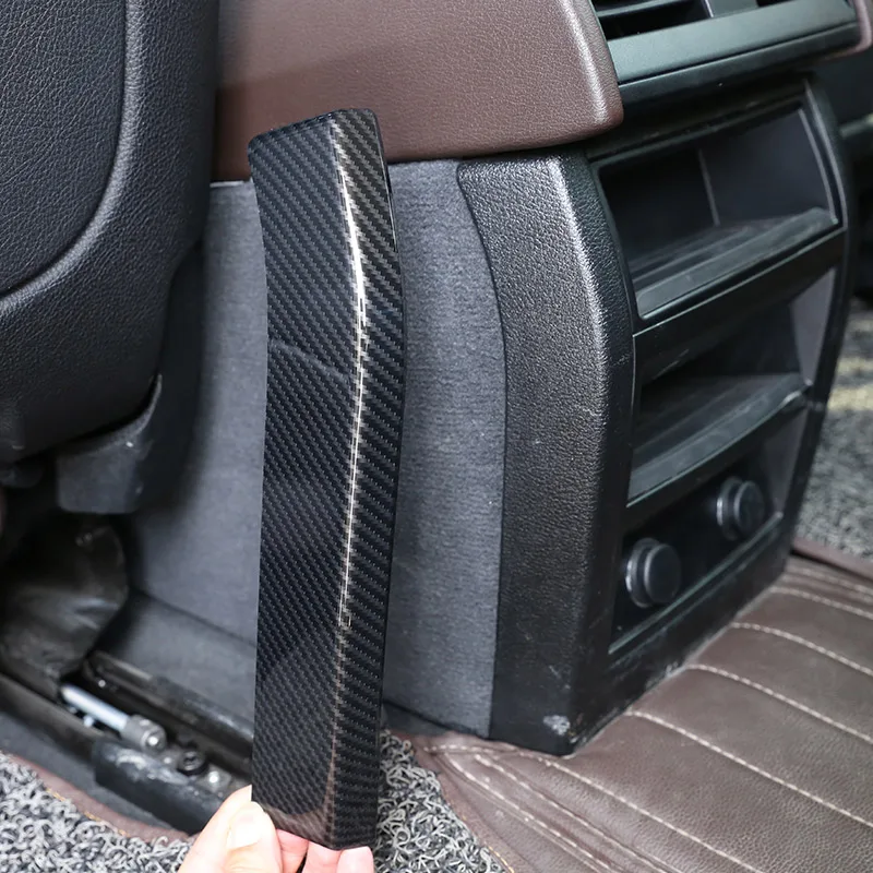 

Car Styling ABS Silver Carbon Fiber Texture Car Rear Air Outlet Cover Trim Sticker Car Accessories For BMW X5 F15 X6 F16 2014-18