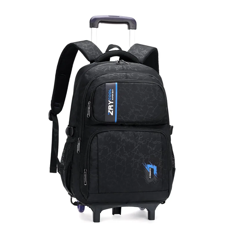 Removable Children School Bags With Wheel for Girls Boys School Backpack Trolley Backpack Kids Luggage Bag Travel Backpack