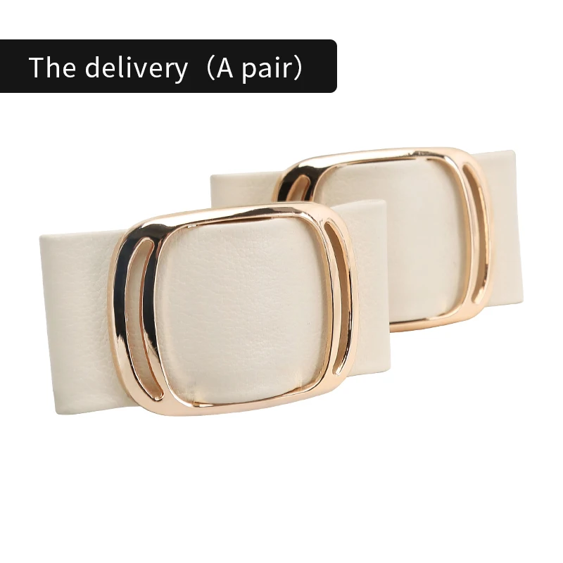 Bow Metal Decorative Shoe Decora Flower DIY Self-adhesive Women's Shoes Leather High Heels Buckle Single Shoe Accessories Buckle