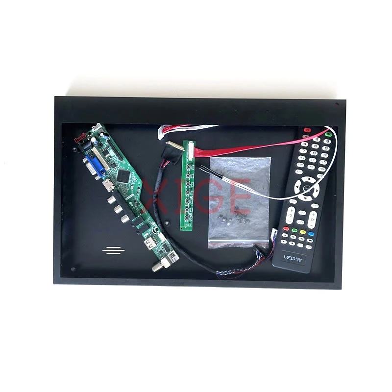 

Driver Controller Board+Metal Case Fit LTN140KT01-001/301 40Pin LVDS DIY Kit 14" VGA+HDMI+AV+USB 1600*900 Panel Analog TV Signal