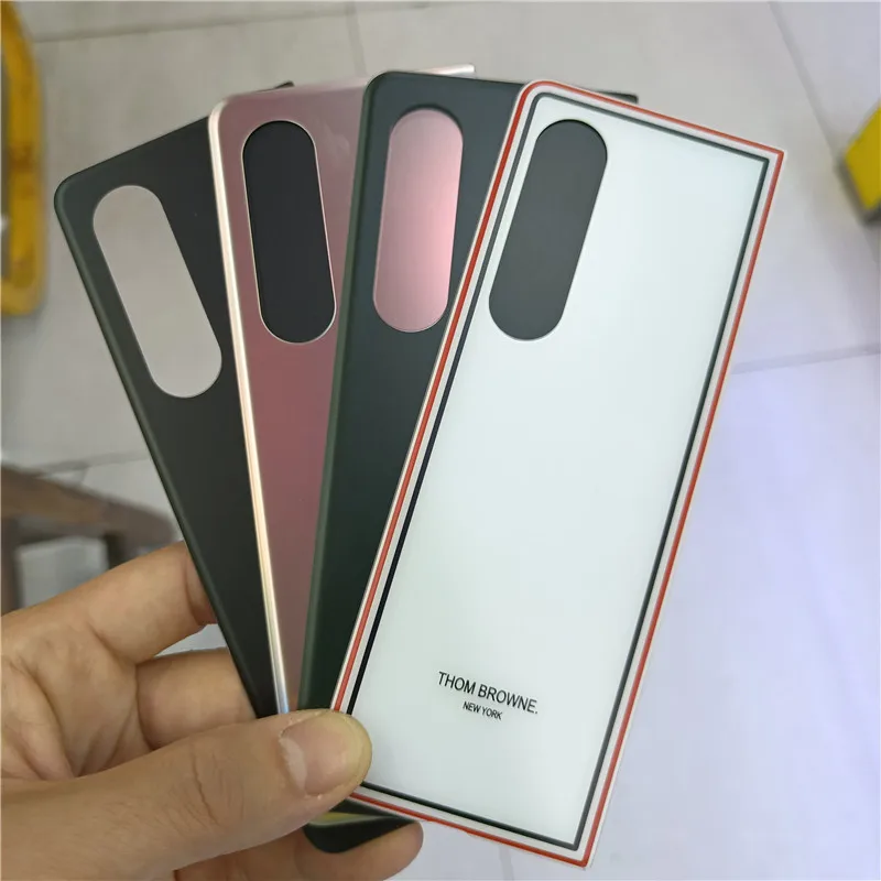 

Оригинальная стеклянная задняя крышка батарейного отсека задняя крышка Корпус для Samsung Galaxy Z Fold 3 W22 5G с клейкой наклейкой