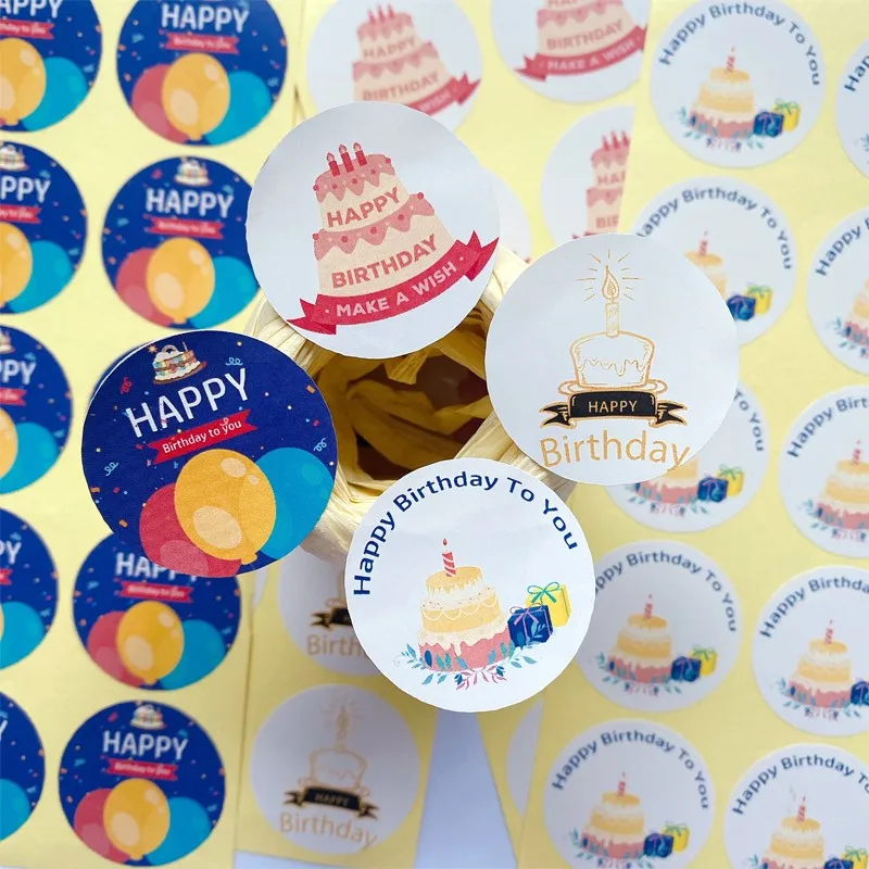 

100 шт., наклейки для украшения тортов, 3,5 см