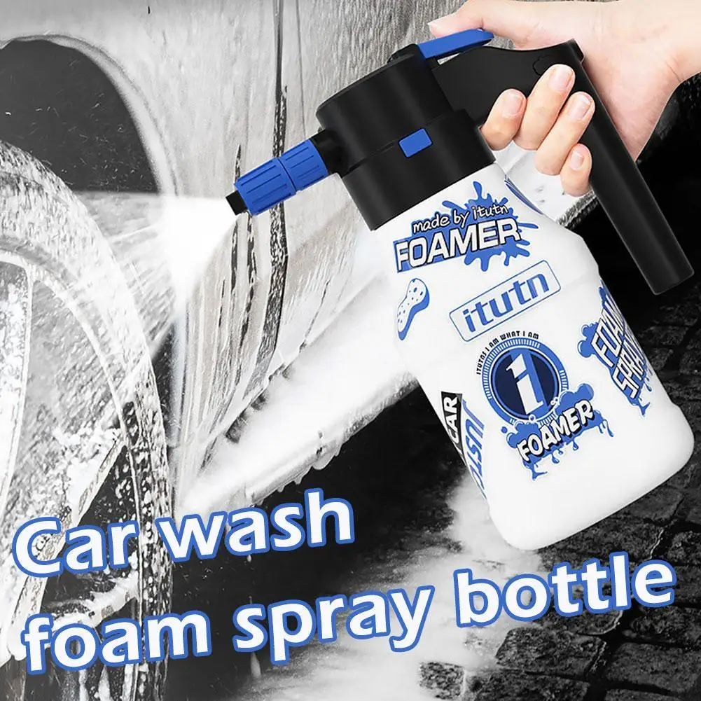 

1.5L Electric Foam Sprayer Foaming Pump Sprayer, Car Wash Watering Can USB Rechargeable Home Snow Foam Blaster Water Sprayer