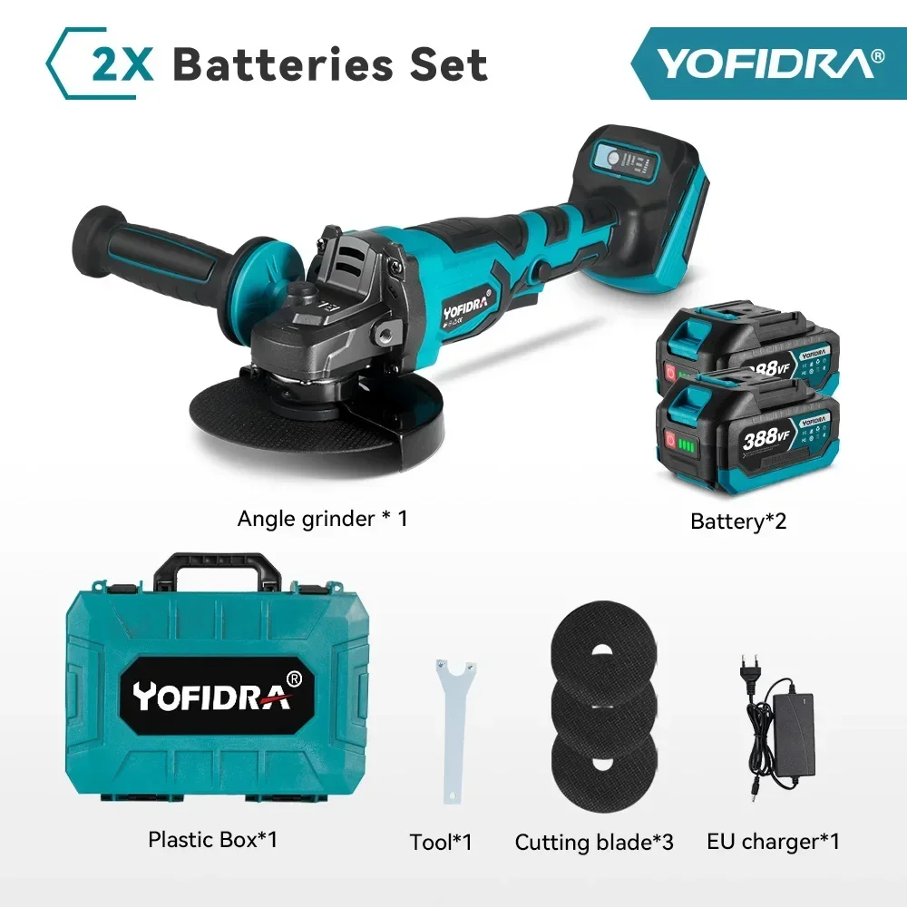 

Yofidra Бесщеточная угловая шлифовальная машина 125 мм 18В