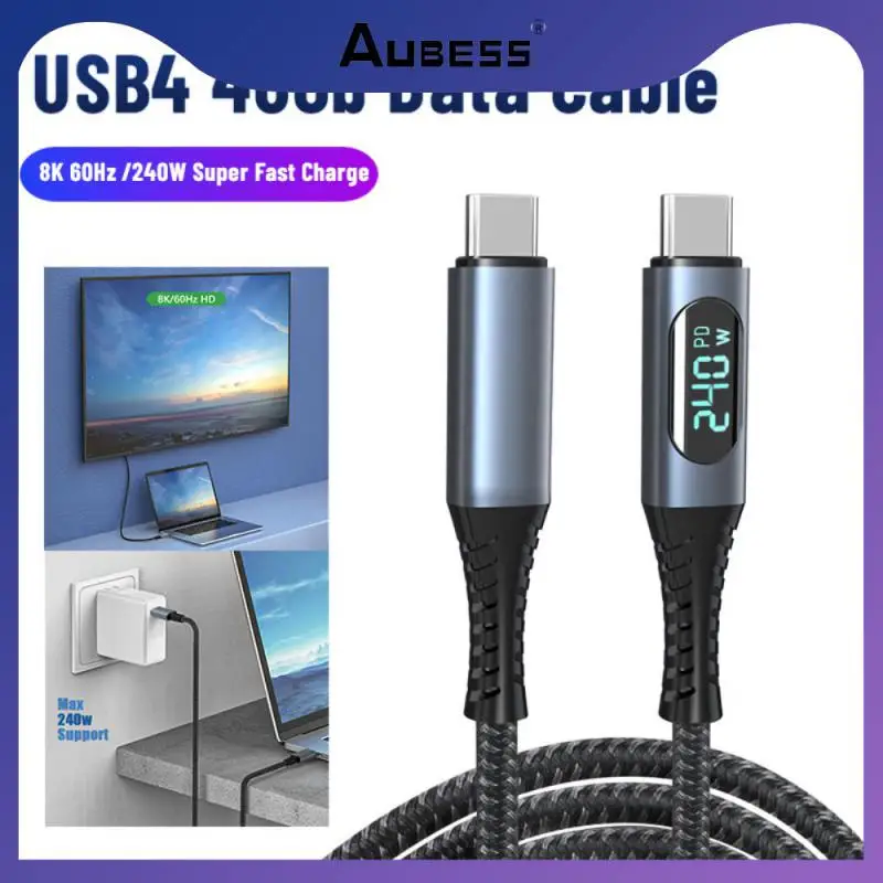 

Interface Type-c Mobile Phone Cable Maximum Support For 240w Super Fast Charging Mobile Accessories Fast Transmission Speed