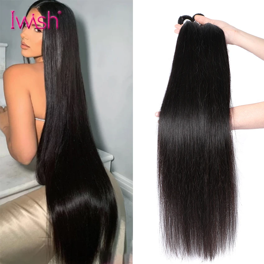 

Бразильские человеческие волосы, прямые пряди, с фронтальной накладкой, прямые человеческие волосы, 3 пряди, для женщин, Remy Hair