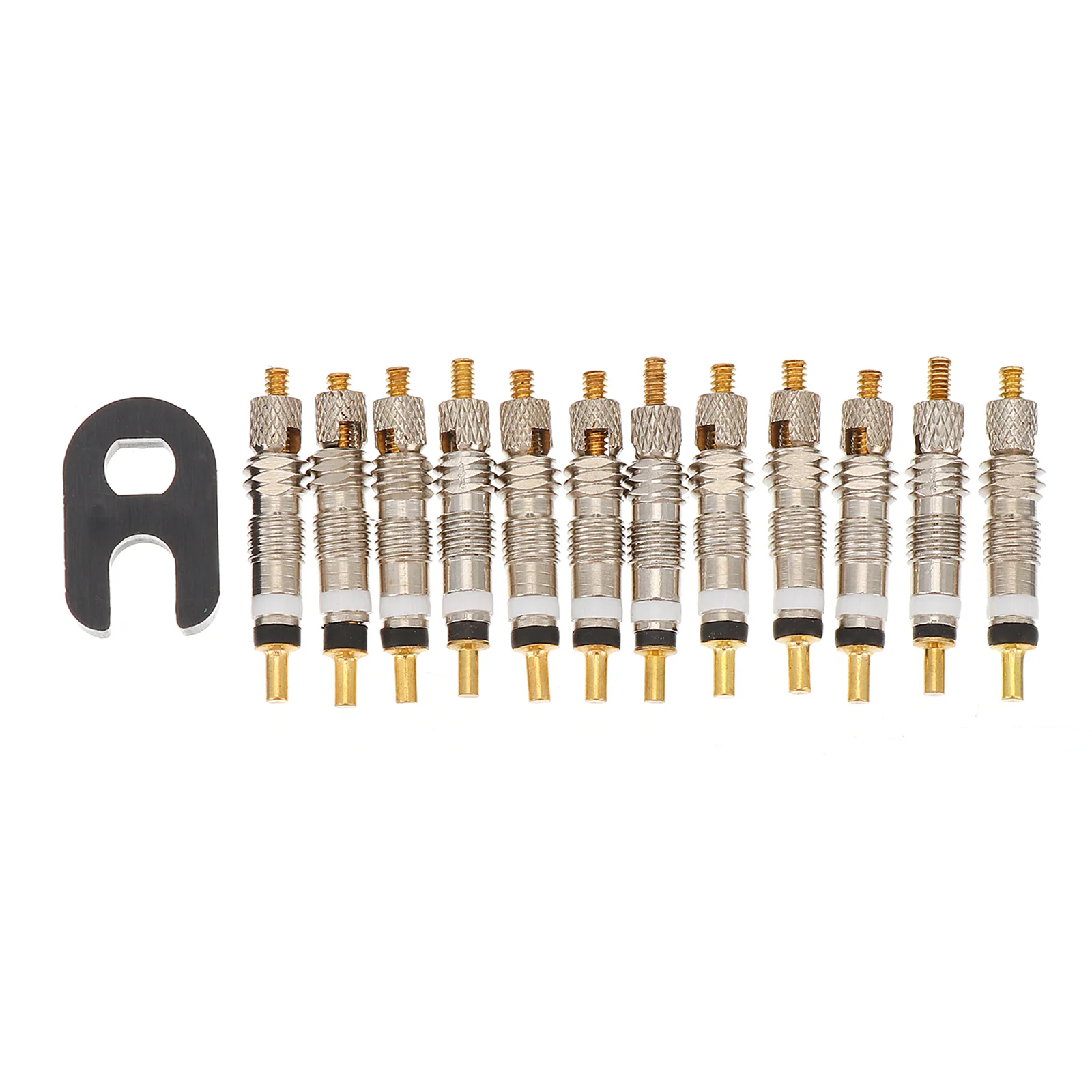 

12 Pcs Valve Core Bike Supplies Pure Copper Valves French Plastic Cycling