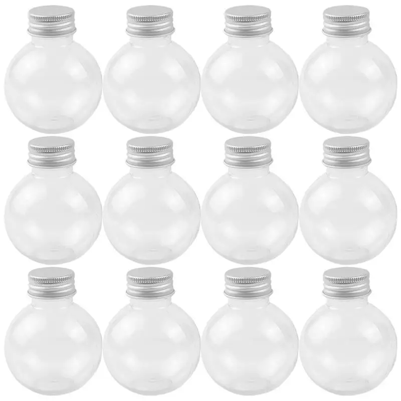 

Bottles For Bottles Camping Portable Beverage Juice Lightbulb Water Outdoor Clear 50pcs Bottles Party Milk Drinking Empty