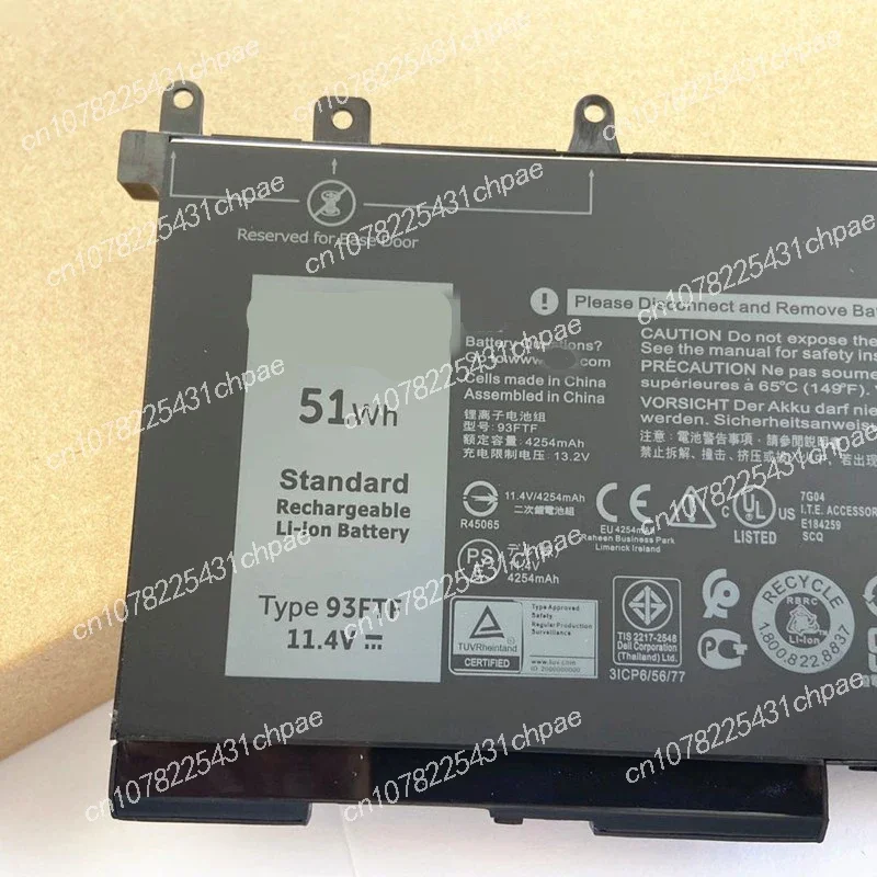 Новинка для Dell/Dell E5280 E5480 E5290 E5490 аккумулятор ноутбука 93FTF