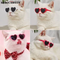 pet cats glasses heart sunglasses sun protection eye wear lovely hair for small dogs cat pet photos props hair accessories