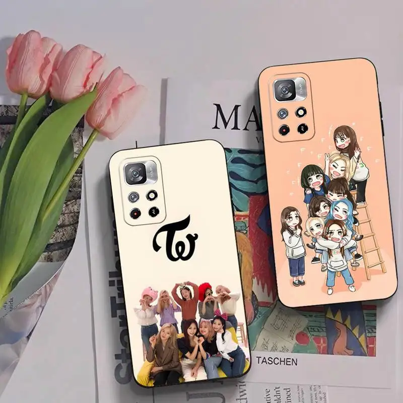 

Girl Group TWICE Phone Case For Xiaomi Redmi Note 11 8 9 10 6 Pro 10T 9S 8T 7 5A 4 5 Pro Plus Soft Silicone Cover