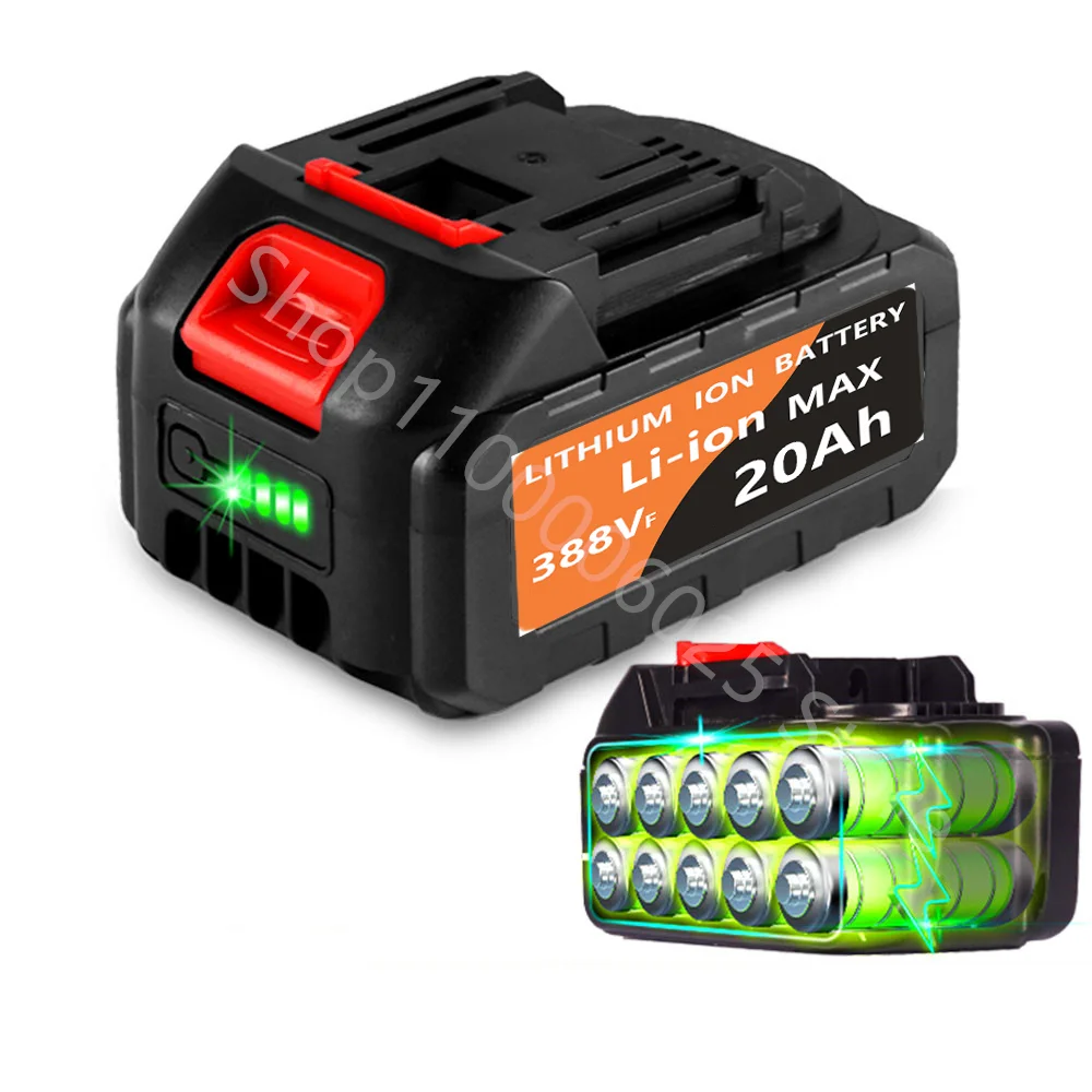 

Перезаряжаемая литиевая батарея 20000 мАч для бесщеточной бензопилы, электрическая дрель, Электрический гаечный ключ для Makita 20 в серии B