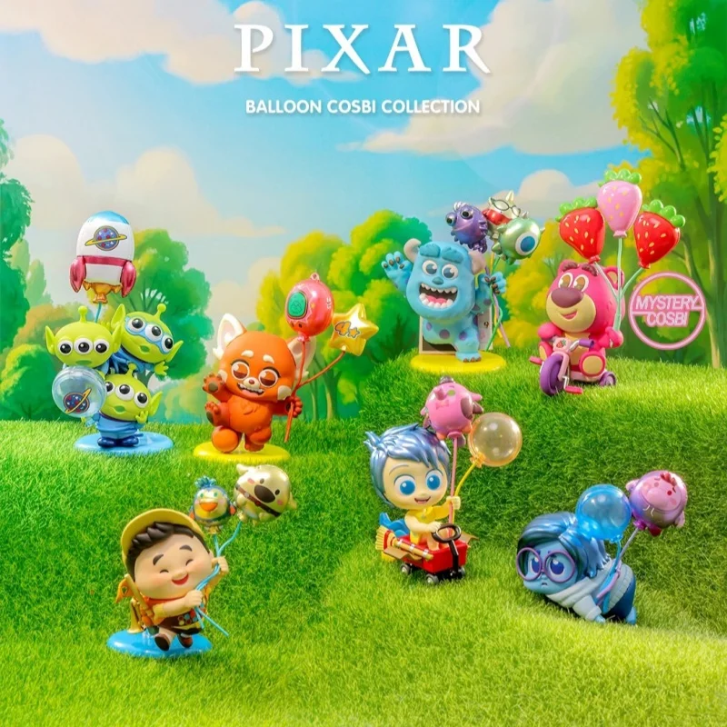 Фото Коллекционная мини-фигурка Hot Toys Pixar Balloon Series: Слепая коробка-сюрприз, милая мини-фигурка Cosbi, настольное украшение, игрушка, подарок на день рождения №2