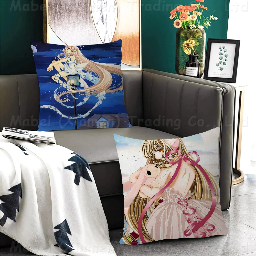 Anime Chobits Pillow Gift Home Office Decoration Bedroom Sofa Car Cushion Cover Case 45x45