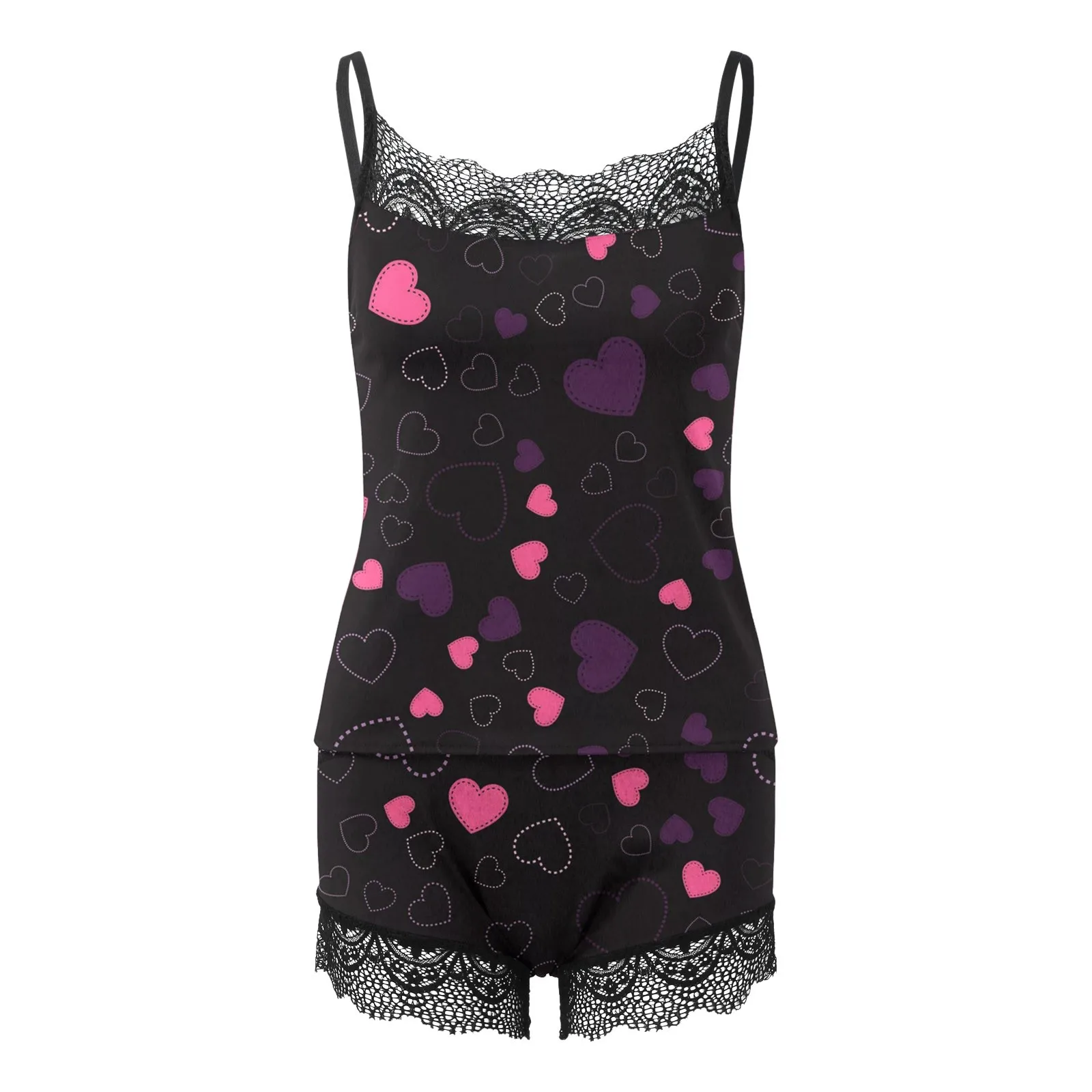 Комплект женского нижнего белья Мягкая трикотажная майка и шорты Сексуальный