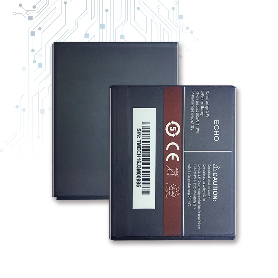 

Сменный аккумулятор 3000 мАч для CUBOT ECHO Battery с трековым кодом