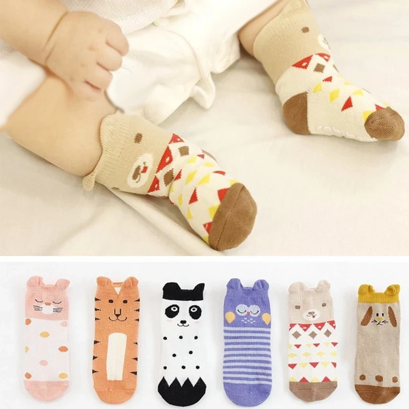 

Носки для маленьких девочек и новорожденных, нескользящие носки для маленьких мальчиков, детские носки на весну и осень, дешевые вещи, аксес...