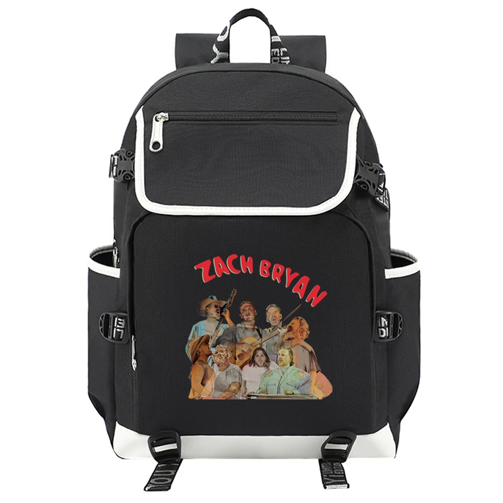 Zach Bryan The Quittin Time Tour Back To School Bag Студенческий и спортивный рюкзак для отдыха унисекс