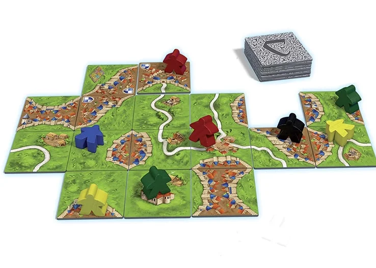 Популярная игра carкассонская английская версия настольная 2-5 игроков для