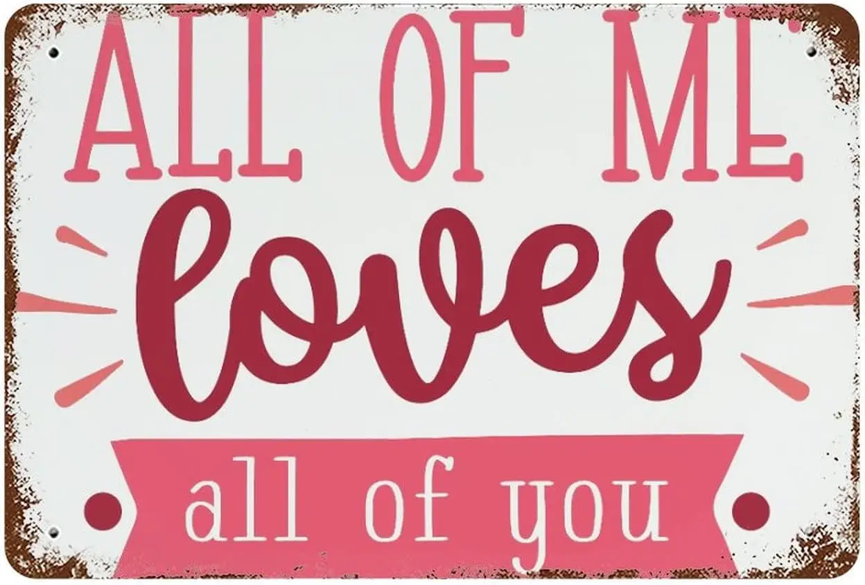 Hppy Vlentne's Dy Epress Your Love with Sncere Hert Quote Tn Sgns Декор для спальни Wll ll of Me Loves You Decor V