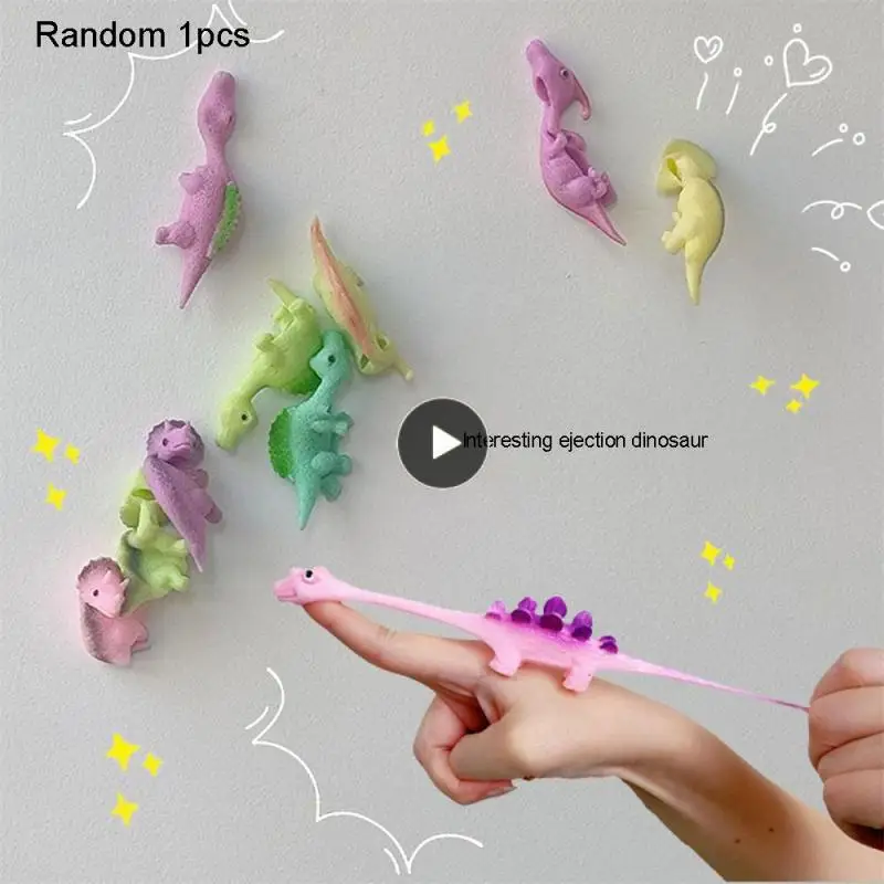 

Ejection Dinosaur Toy Durable Soft Rubber Ejection Toy Fun Puzzle Pinch Le Unzip Toys New Strange Toys Finger Toys Cartoon Shape