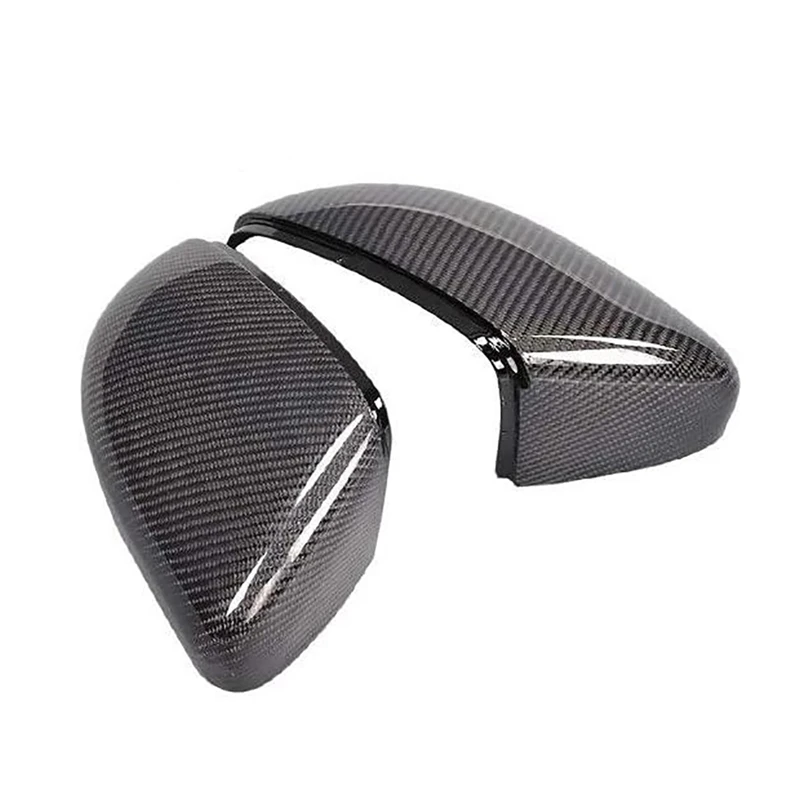 

2Pcs Car Rear View Mirror Cover Protector for Golf 6 MK6 2009-2014 Carbon Fiber Auto Rearview Mirror Covers Accessories