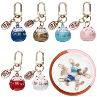 girls woman car pendant bag charm japanese cute cartoon keychain pendant keyring lucky cat keychains key chains