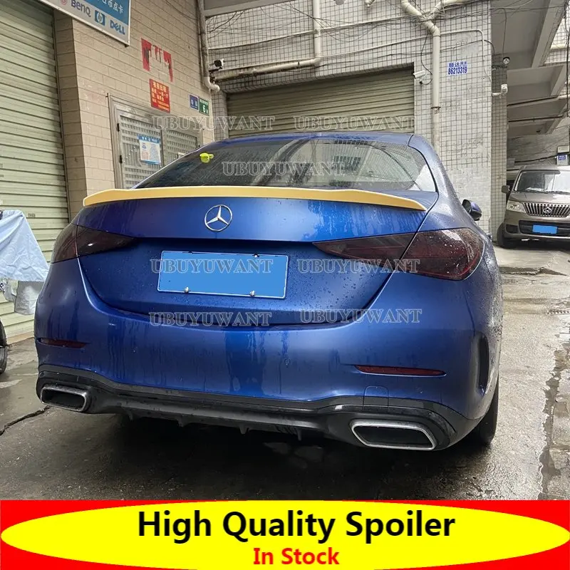 

Для Mercedes W206 V стиль ABS пластиковый Автомобильный задний спойлер крыло багажник губа для нового C-класса AM G стиль C200 C260 2020-2023