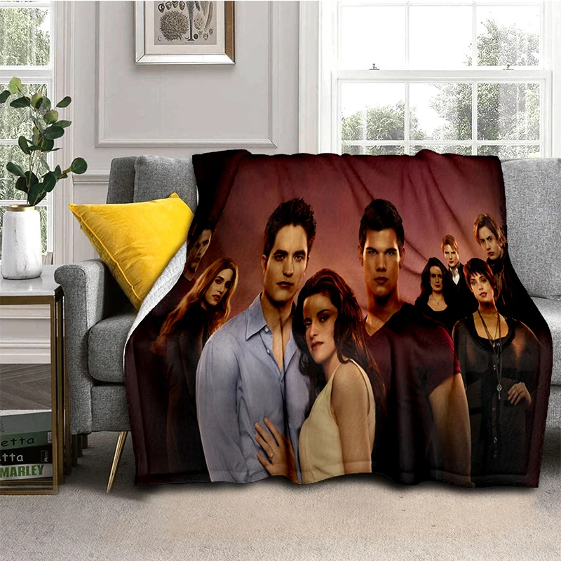 

Twilight custom blanket picnic flannel blanket Sofa blanket office blanket Drama fan blanket picnic blanket bed blanket