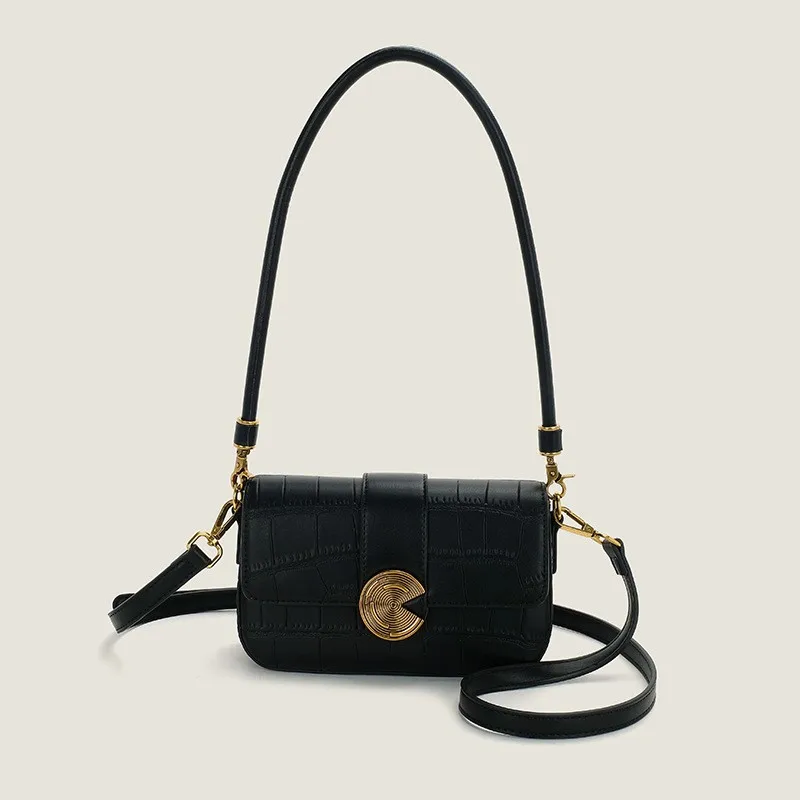 Модная роскошная сумка на плечо однотонная маленькая из искусственной кожи