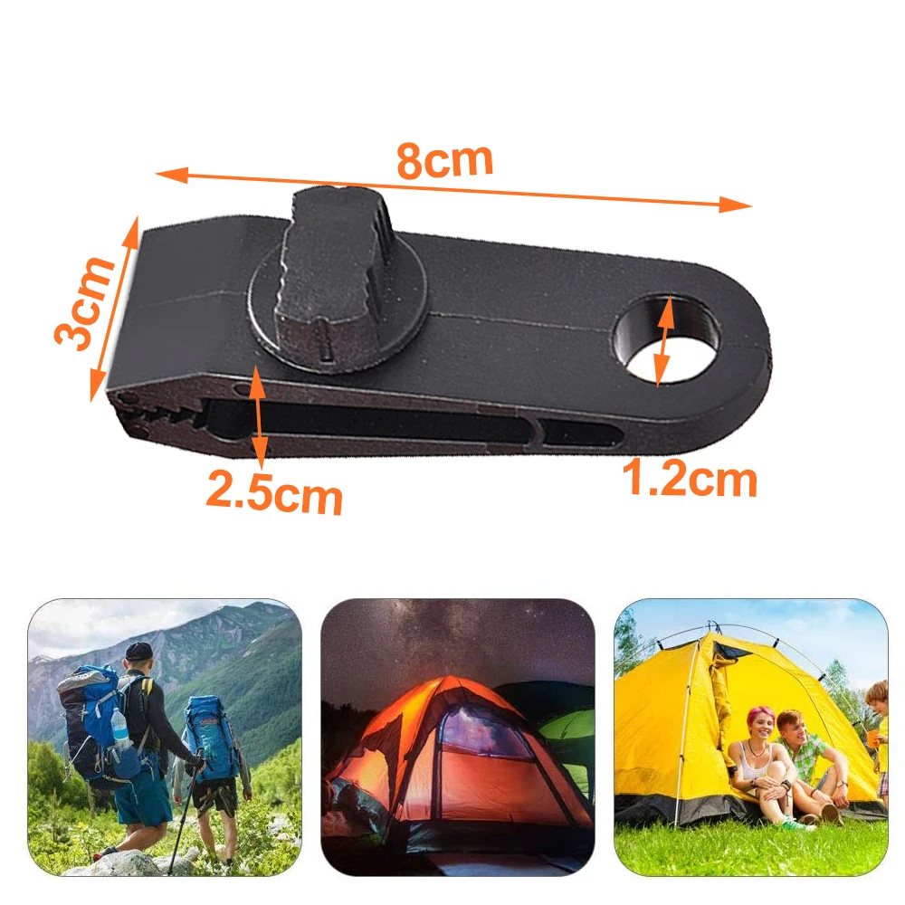 5/10Pcs DIY Tarp Clamp Awning Tent Canopy Clip Snap Canvas Anchor Gripper Caravan Jaw Grip Trap Tighten Woodworking Tools | Спорт и