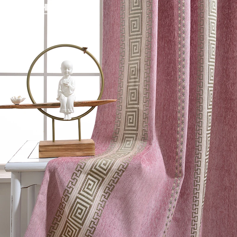 Роскошные европейские затемняющие шторы для гостиной синие коричневые плотные