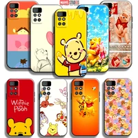 cute winnie the pooh phone case for xiaomi redmi 10 6 5 inch silicone cover back coque funda soft