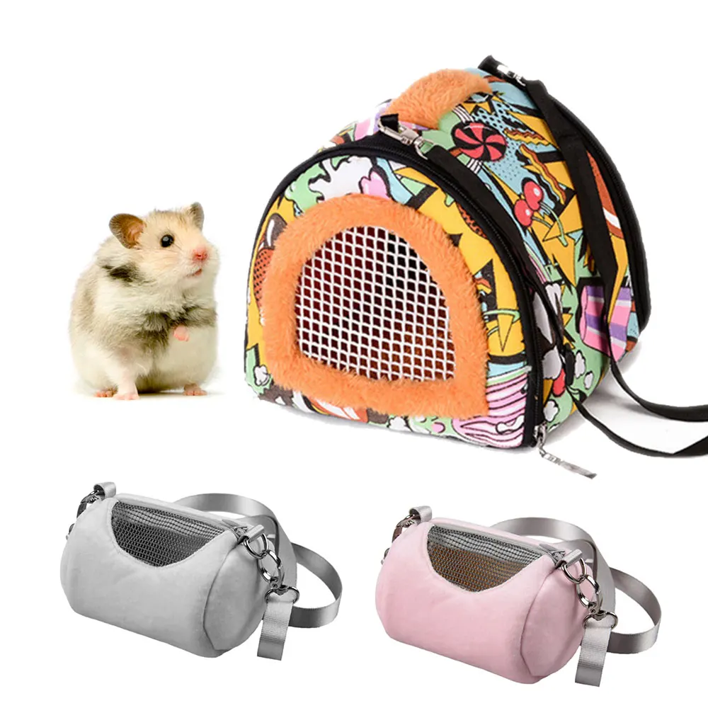 

Small Pet Carrier Hamster Travel Bag Breathable Sugar Glider Cage Guinea Pig Pets Carrier Rabbit Ferret Bunny Parrot Sling Bag