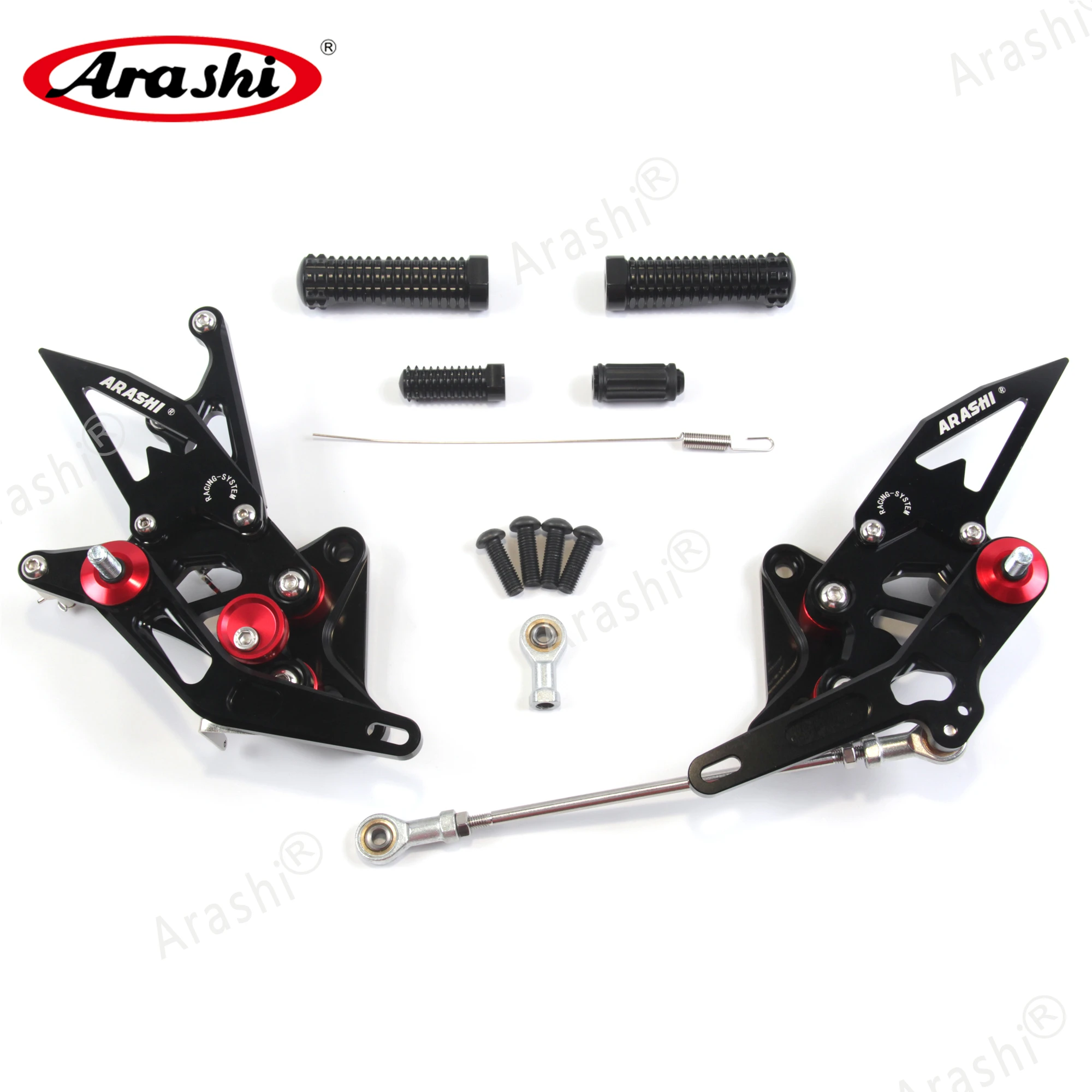 Регулируемые подножки Arashi для SUZUKI GSXR 1300 Hayabusa 2008-2020 CNC Rider Rearset 2009 2010 2011 2012 2013 2014 подножки (art.: 3920ced183136) - 3920ced183136