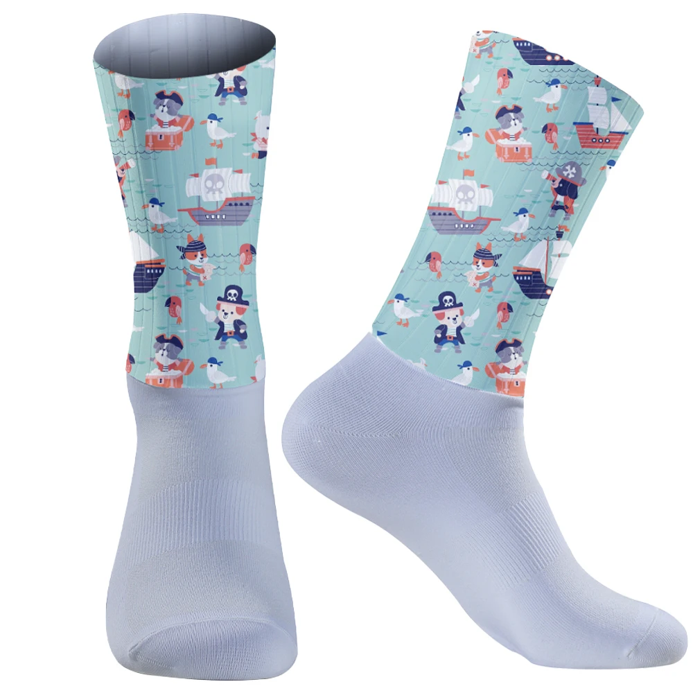 Профессиональные нескользящие велосипедные дышащие новые носки силиконовые