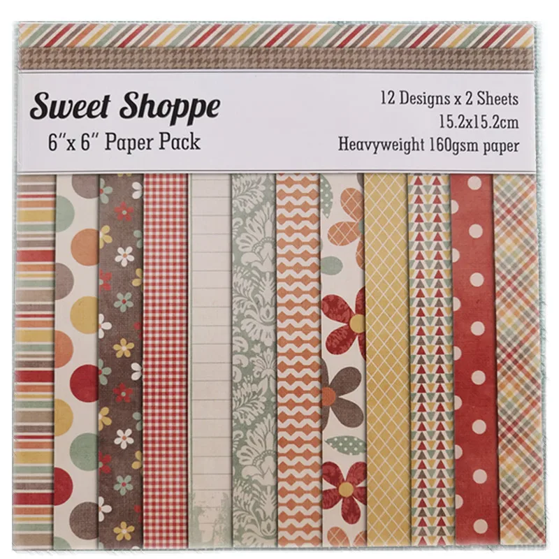 

24Pcs/Lot Color Wall Retro Material Papers DIY Scrapbooking Album Diary Gift Decorative Paper Scrapbooking Paper