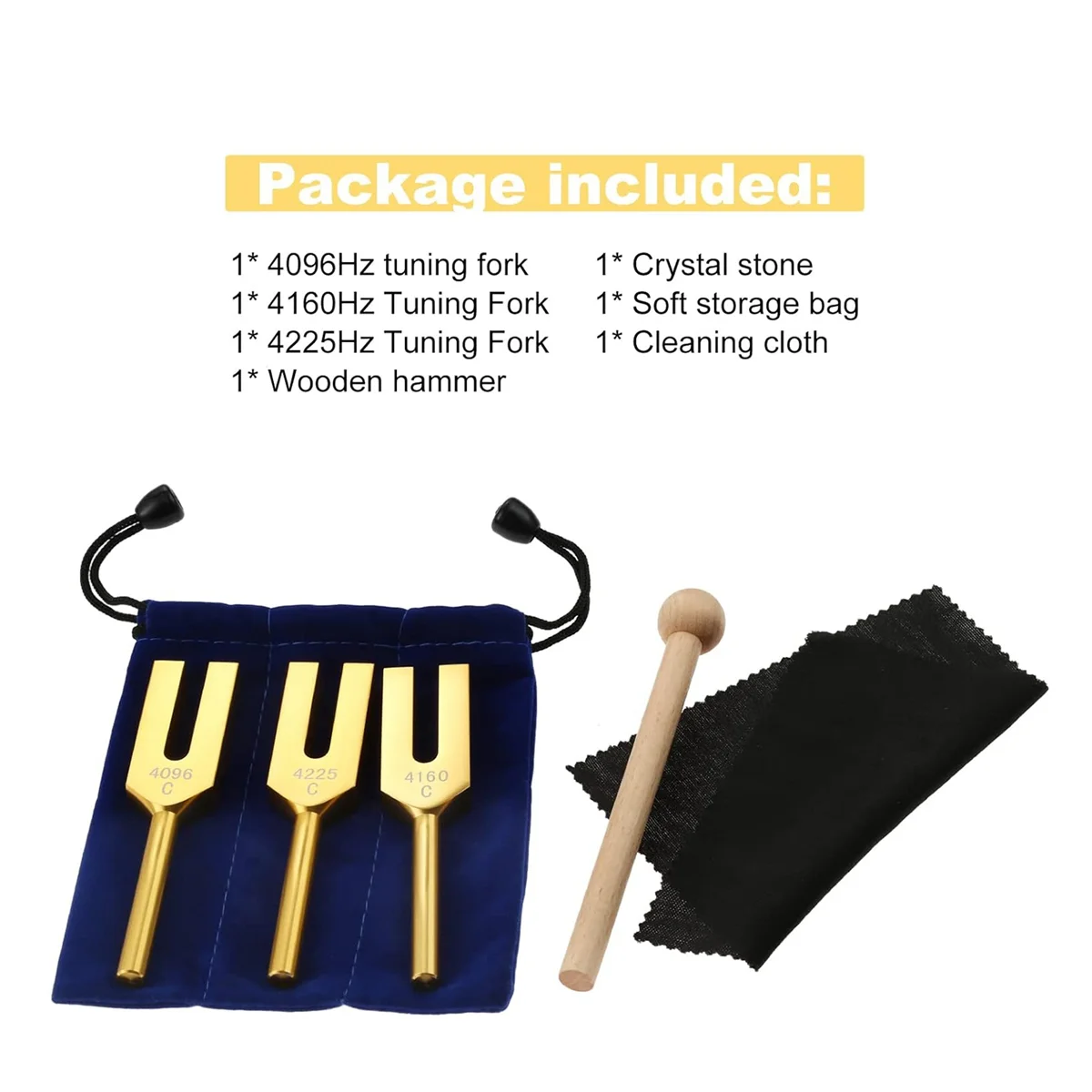 Набор камертонов 4096 Гц 4160 4225 для звукового исцеления музыкальных инструментов