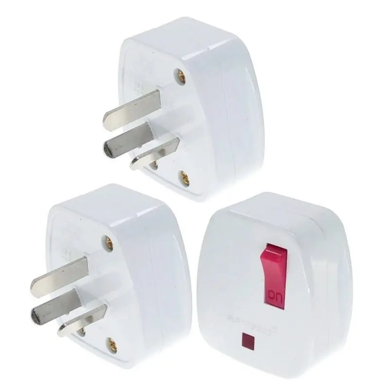 Китайский стандарт 3 Pin DIY Rewireable Plug AC100 ~ 250V 10A w/главный выключатель питания светодиодный индикатор