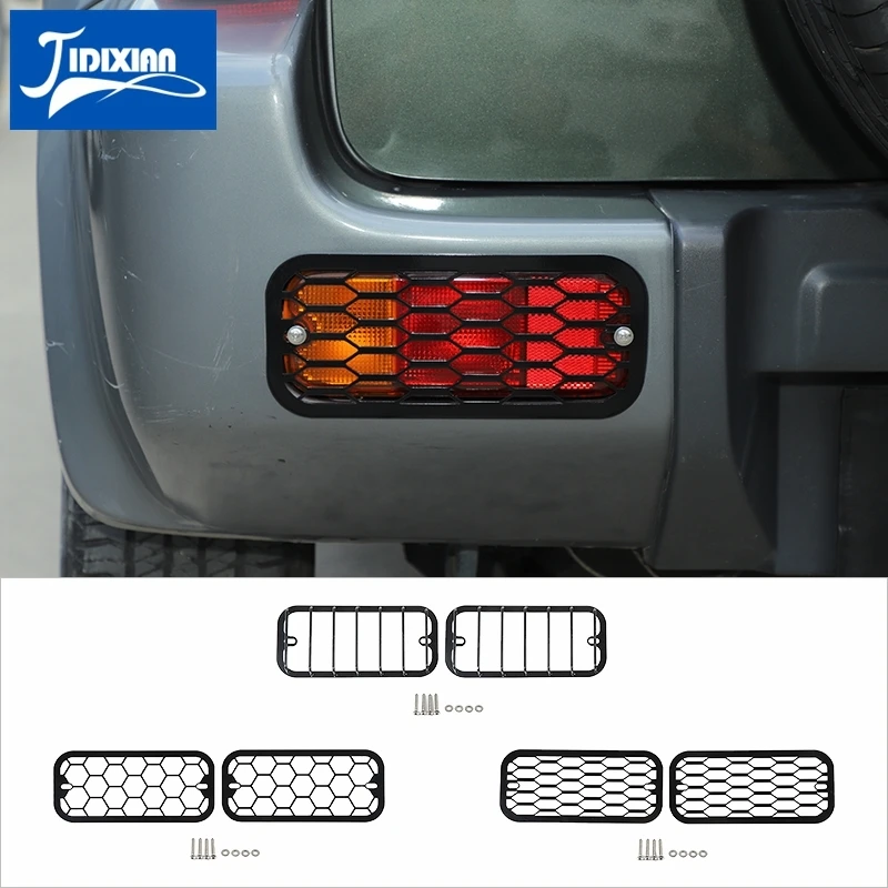 

JIDIXIAN Car Lamp Hoods Car Rear Bumper Tail Fog Light Lamp Cover Protect for Suzuki jimny 2007-2017 Car Exterior Accessories