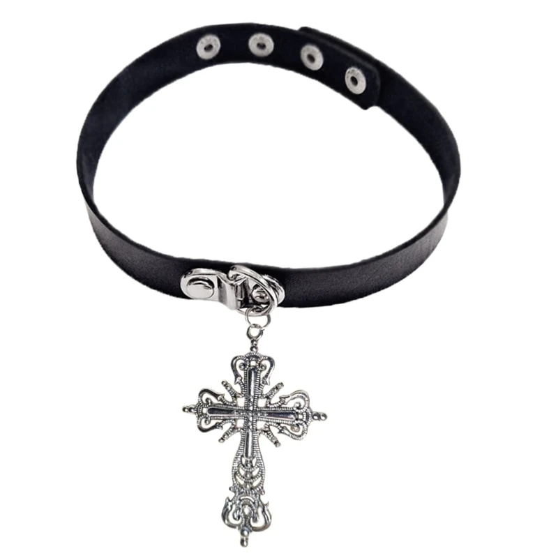 Сексуальное колье-чокер с крестом для женщин хип-хоп ожерелье бриллиантовым