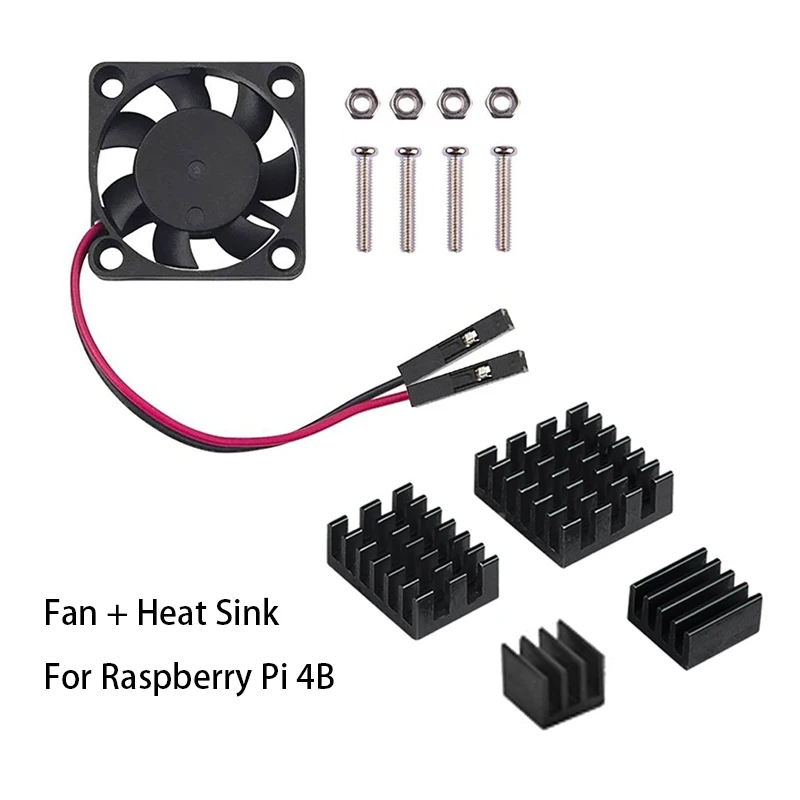 

Raspberry Pi 4 Model B Cooling Fan Aluminum Copper Heat Sink 3.3V 5V DC Brushless Cooler Radiators For Rasberry Pi4 2GB 4GB 8GB