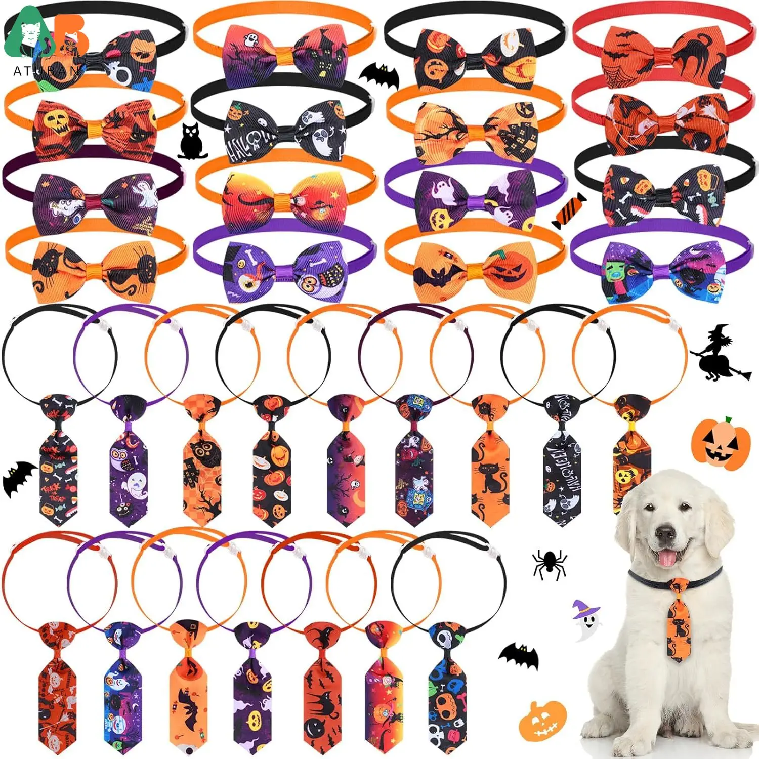 32 шт. галстуки-бабочки для собак