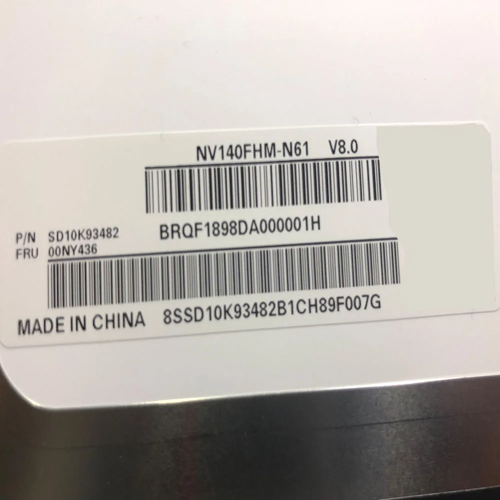 FRU 00NY436 NV140FHM-N61 V8.0 NV140FHM N61 14 0-дюймовый 1920x1080 IPS FHD 30PINS EDP 72% NTSC 60 Гц ЖК-экран для Lenovo X1C