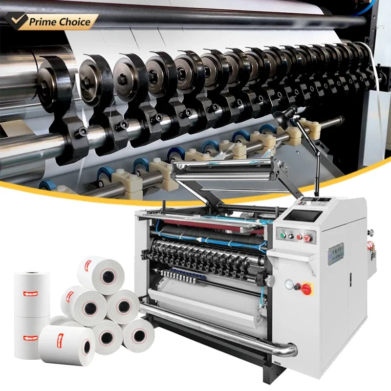 Полностью автоматическая машина для нарезки и перемотки термобумаги