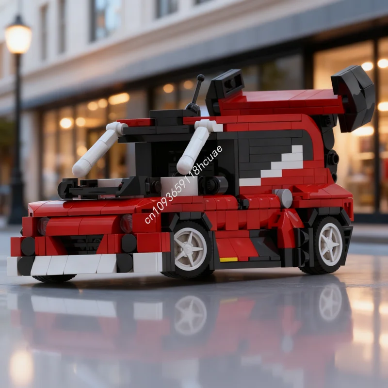 Фото 1830 деталей MOC VILEBREQUIN Fiat City Champions: Конструктор-модель, архитектурный набор, идея для рождественского подарка, развивающая игрушка для детей №1