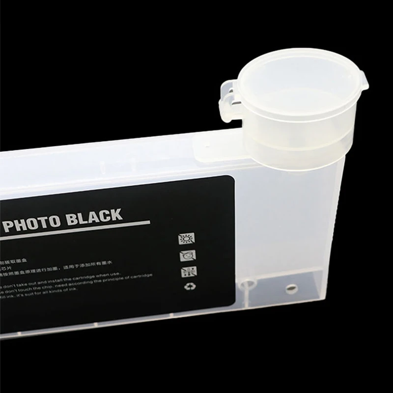 Пустой многоразовый картридж емкостью 220 мл с воронкой без чипа для