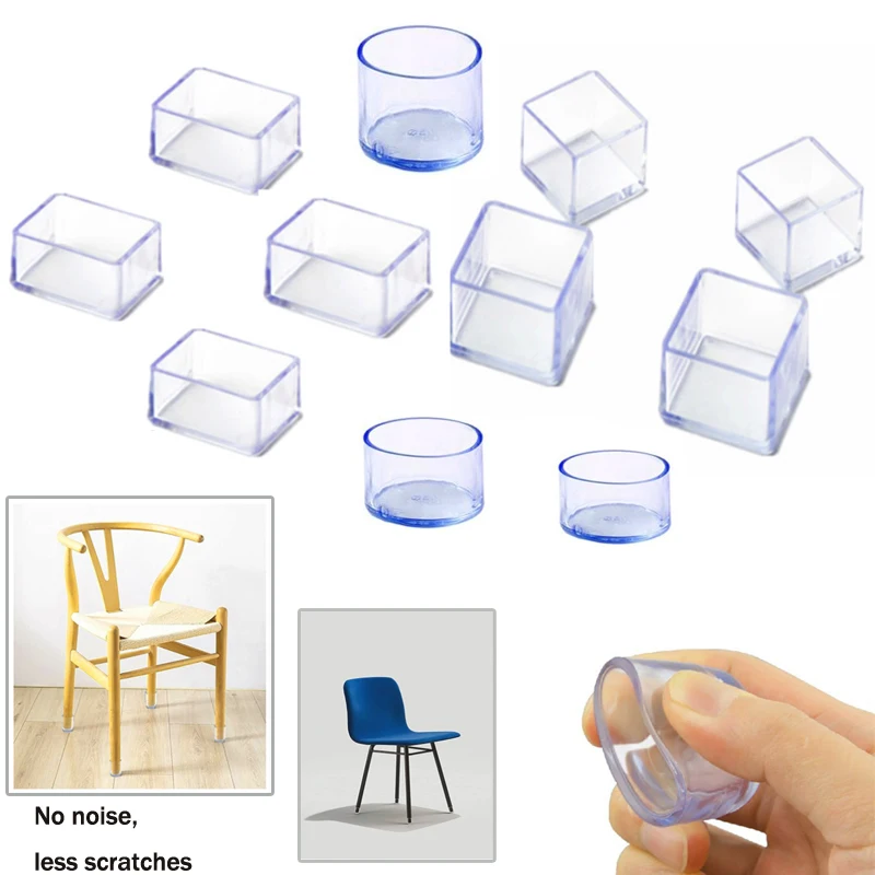 Leg Caps Rubber Feet Protector Pads Furniture Table Covers Socks Plugs Cover Furniture Leveling Feet Home Decor