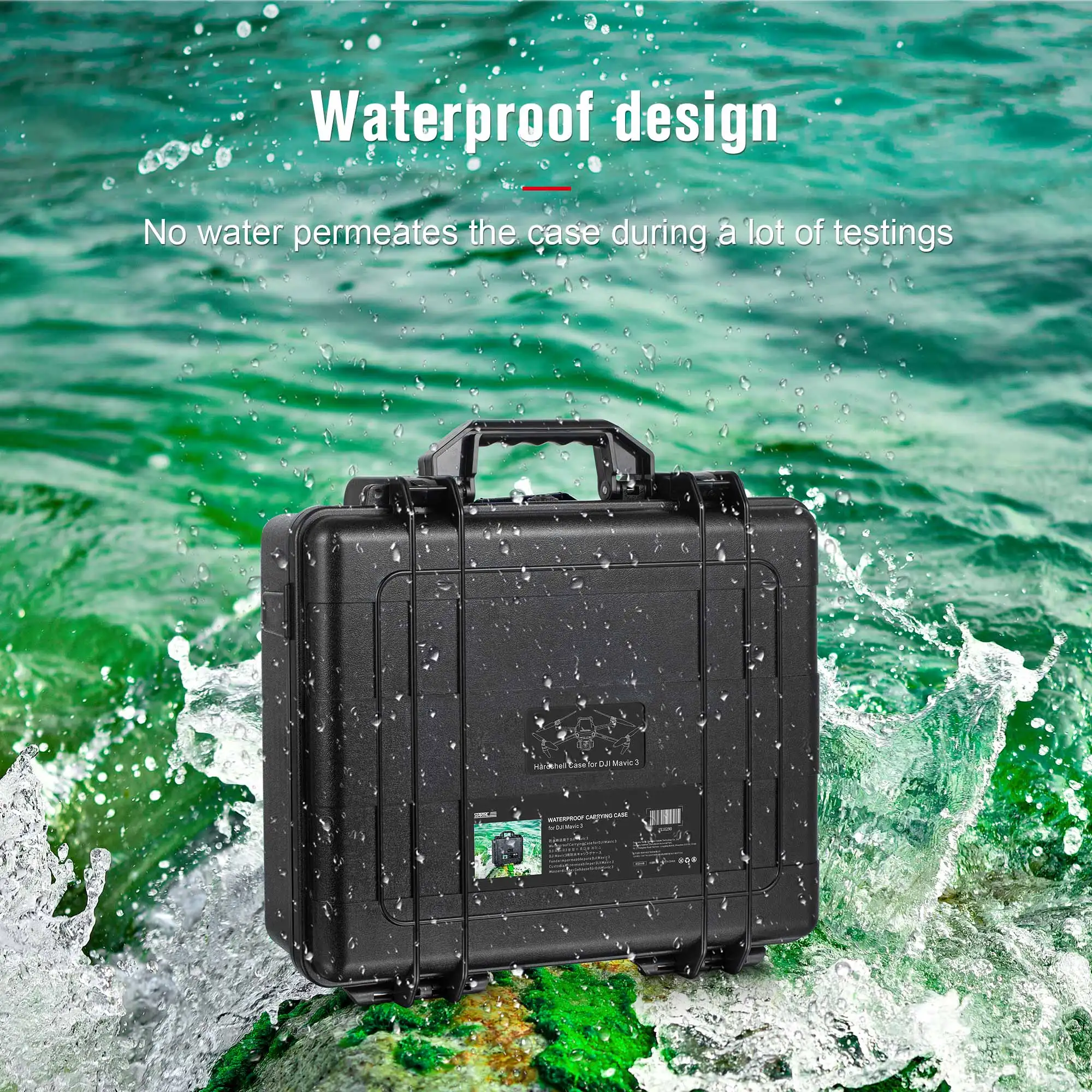 DJI Mavic 3 Explosion-proof Box ABS Hardshell Storage Case Waterproof Protective Box Suitcase for Mavic 3 Drone Accessories