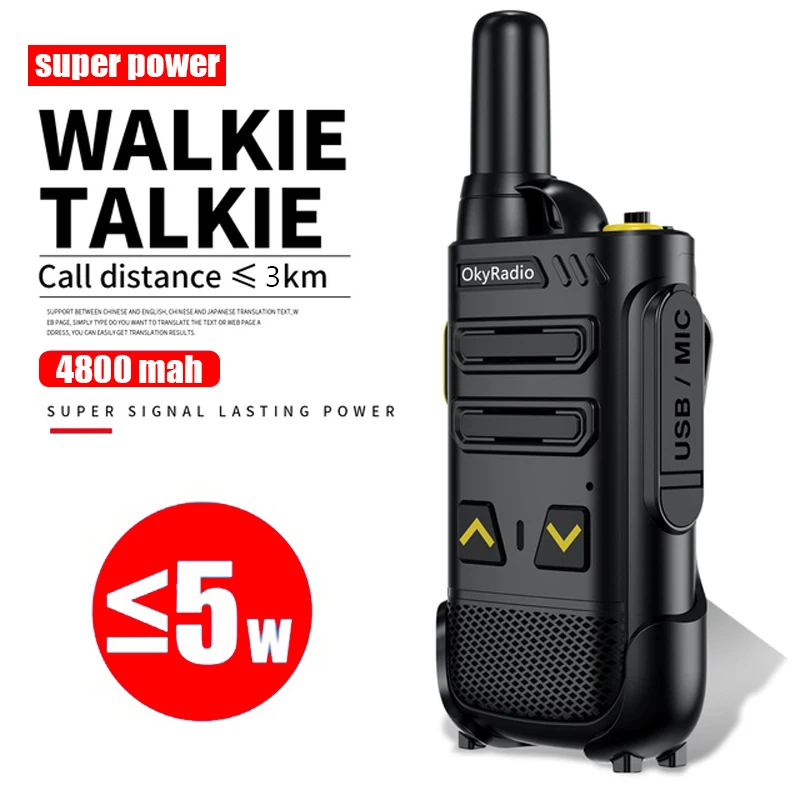 KAILIJIE Mini Walkie Talkie Professional Handheld Two Way Ham Radio Hf Transceiver Uhf Communicator Station Talkie-Walkie